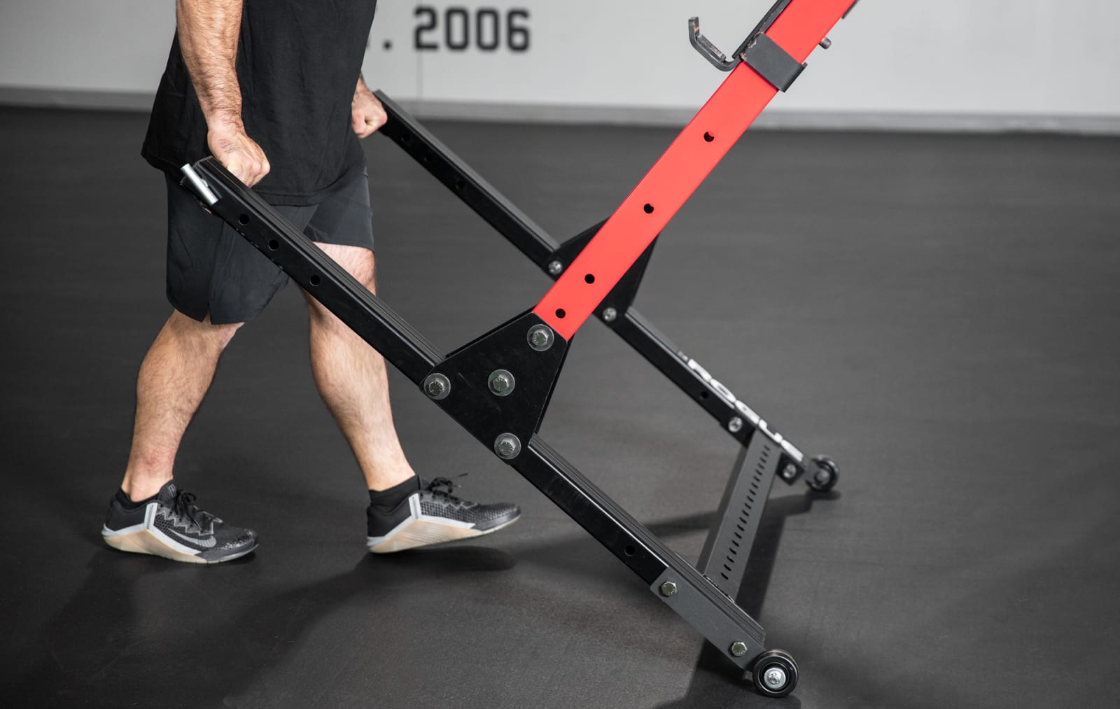 Rogue squat stand wheel outlet bracket set